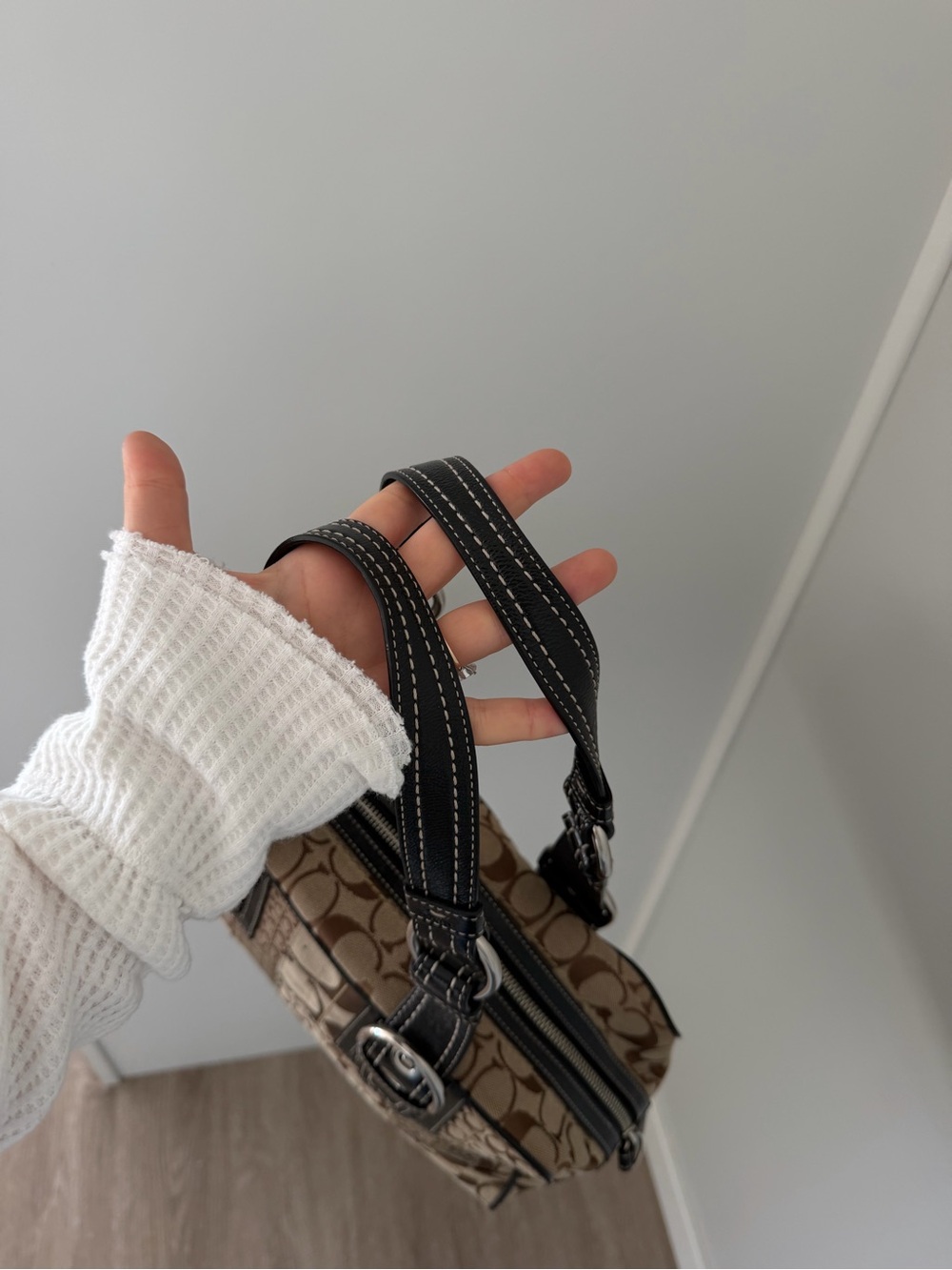 Y2K Coach Signature Patchwork Shoulder Bag - Picture 5 of 9
